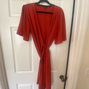 Banana Republic Rust wrap dress, gently worn. Size 8